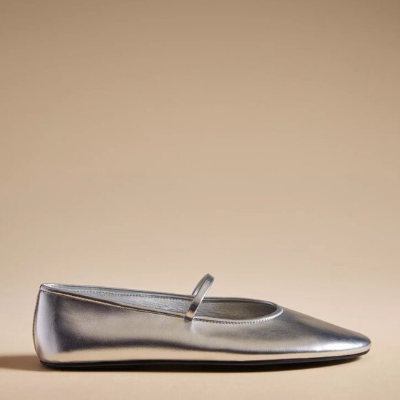 NWB Jeffrey Campbell Dancerina Ballet Flats in Silver - Size 7.5 - Picture 11 of 12